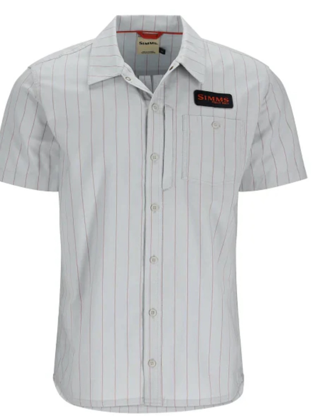 Simms Shop Shirt Men's Striped Short Sleeve Button Down BRANDED Size XL